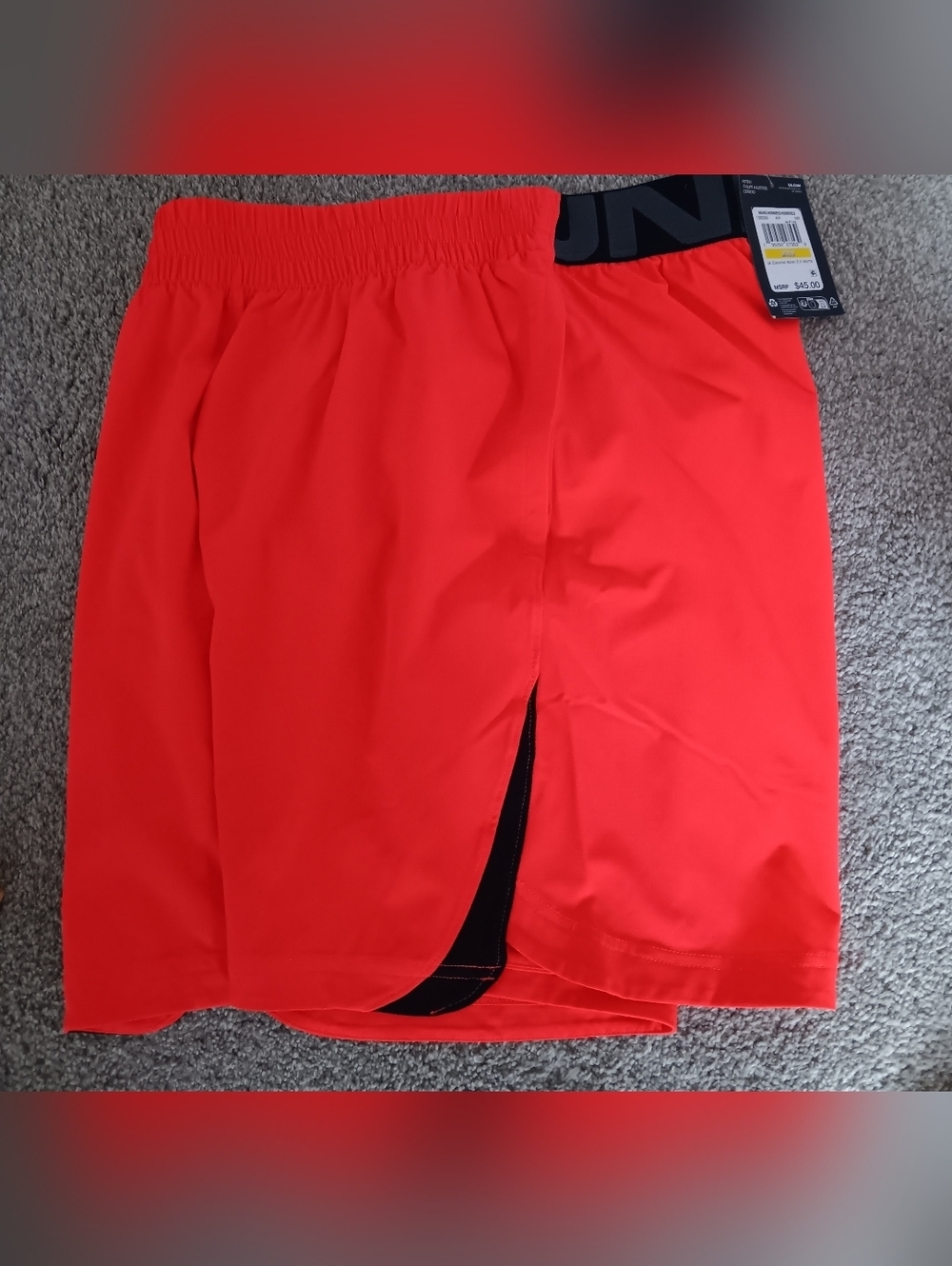 Under Armour Men's Bright Melon Athletic Shorts M NWT